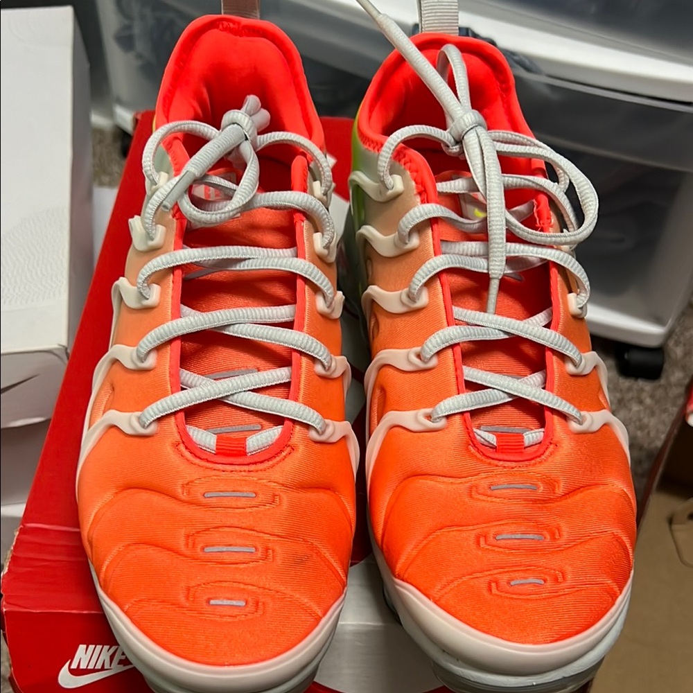 Nike Vapormax Bright Orange Athletic Sneakers